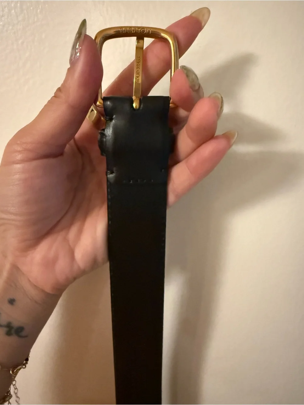 Aritzia Babaton Gold/Black Belt - Sz small